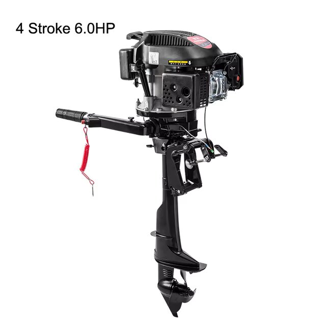 4 Stroke 4HP 6HP 7HP Outboard  - огляд і ціна Fishing Boat Outboard Motor