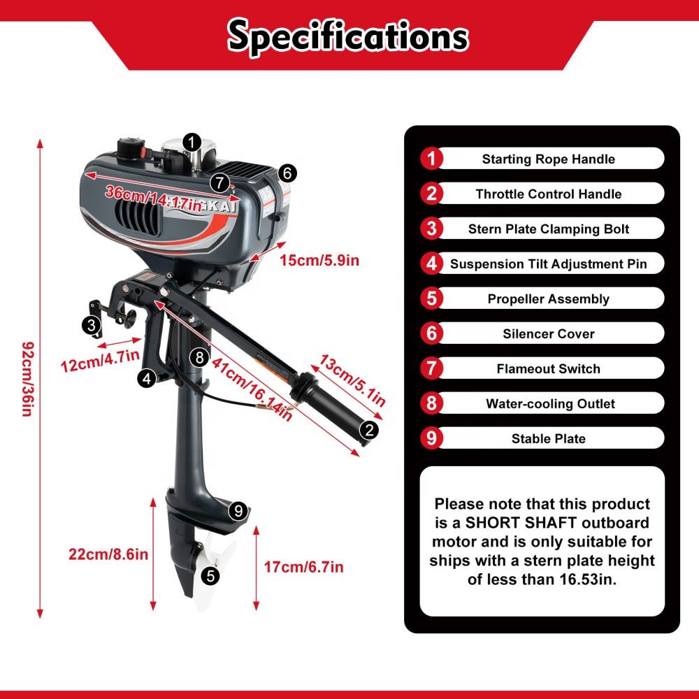 Exclusive Sale Brand New HANGK - огляд і ціна Fishing Boat Outboard Motor