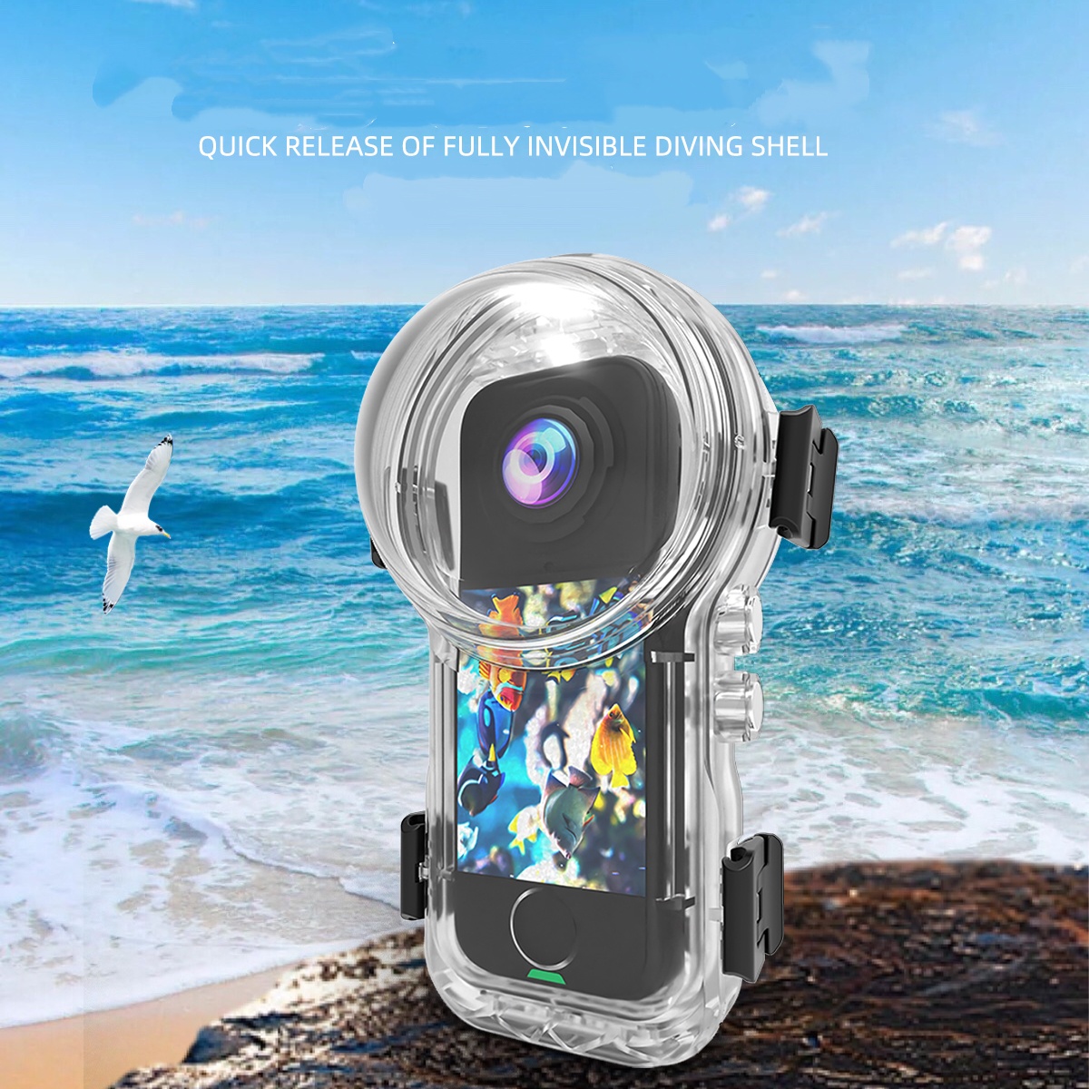 Invisible Dive Case For Insta3 - огляд і ціна Fishing Boat Cover